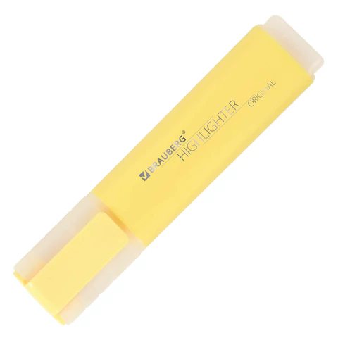 Набор текстовыделителей 4 ЦВЕТА, BRAUBERG "ORIGINAL PASTEL", линия письма 1-5 мм