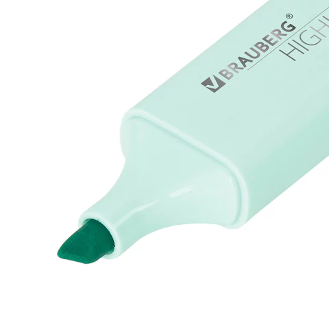 Текстовыделитель BRAUBERG "ORIGINAL PASTEL", БИРЮЗОВЫЙ, линия 1-5 мм