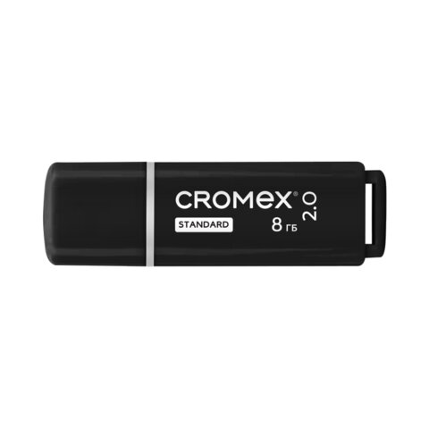 Флеш-диск 8 GB, CROMEX Standard USB 2.0, черный