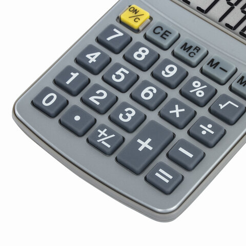 Калькулятор карманный STAFF STF-1008 металлический (103х62 мм), 8 разрядов, двойное питание