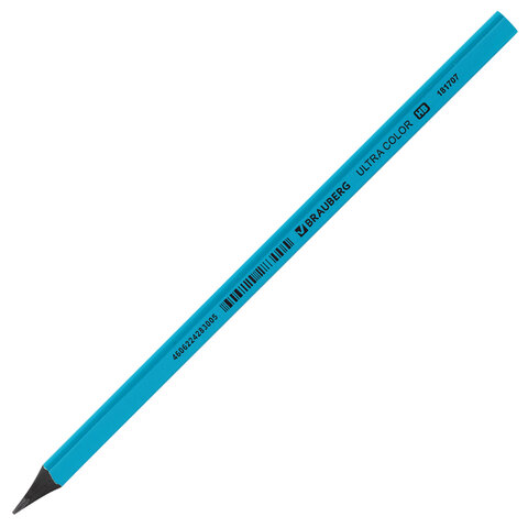Карандаш чернографитный BRAUBERG "ULTRA COLOR", 1 шт., HB, пластиковый