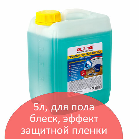 Средство для мытья пола 5 кг, ЛАЙМА PROFESSIONAL концентрат, "Морской бриз"