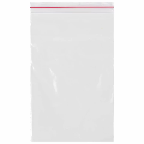 Пакеты с замком ZIP LOCK "зиплок", комплект 100 шт., 100х150 мм, ПВД, толщина 35 микрон, BRAUBERG