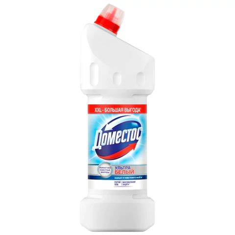 Средство для уборки туалета 1,5 л, DOMESTOS "Эксперт сила 7", "Ультра Белый"