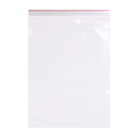 Пакеты ZIP LOCK "зиплок" ОЧЕНЬ ПРОЧНЫЕ, комплект 100 шт., 300х400 мм, ПВД 80 мкм, BRAUBERG EXTRA, 60