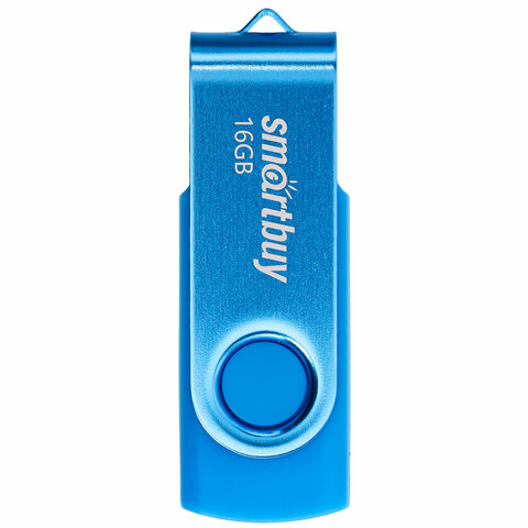 Флеш-диск 16 GB SMARTBUY Twist USB 2.0, синий