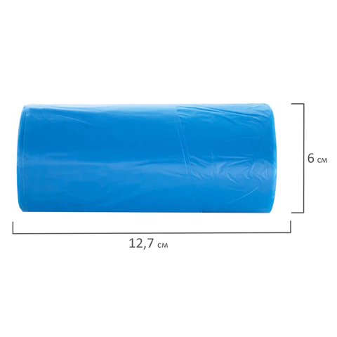 Мешки для мусора с ручками LAIMA ULTRA 35 л, синие 30 шт., прочные, ПНД 9 мкм, 50х54 см