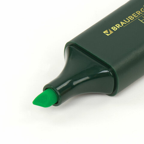 Текстовыделитель BRAUBERG "ORIGINAL", ЗЕЛЕНЫЙ, линия 1-5 мм
