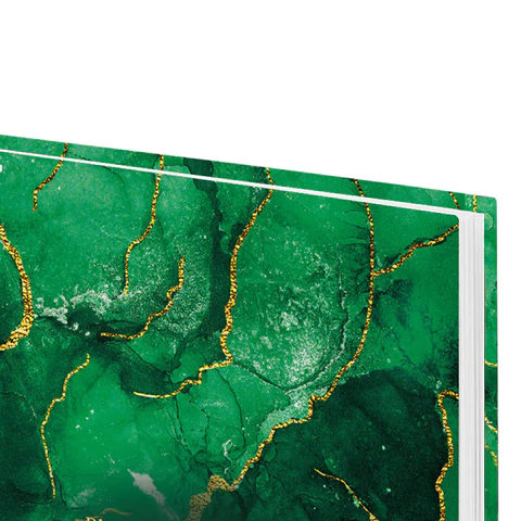 Ежедневник датированный 2026 145х215 мм, А5, STAFF, ламинированная обложка, "Green Marble"