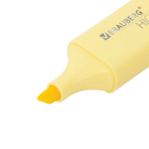 Набор текстовыделителей 4 ЦВЕТА, BRAUBERG "ORIGINAL PASTEL", линия письма 1-5 мм