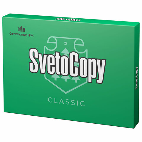 Бумага офисная БОЛЬШОГО ФОРМАТА (297х420), А3, 80 г/м2, 500 л., марка С, SVETOCOPY CLASSIC, 146%CIE