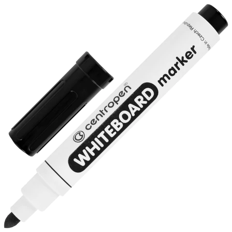 Маркеры стираемые для белой доски НАБОР 4 ЦВЕТА CENTROPEN "Dry-Wipe", 2,5 мм