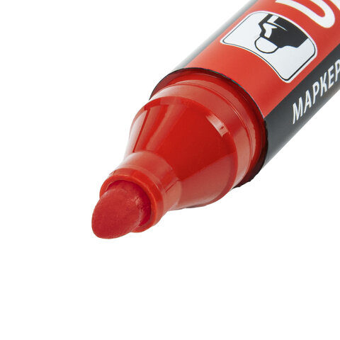 Маркер перманентный ULTRA MARKER, КРАСНЫЙ, 3,5 мм, с клипом, BRAUBERG