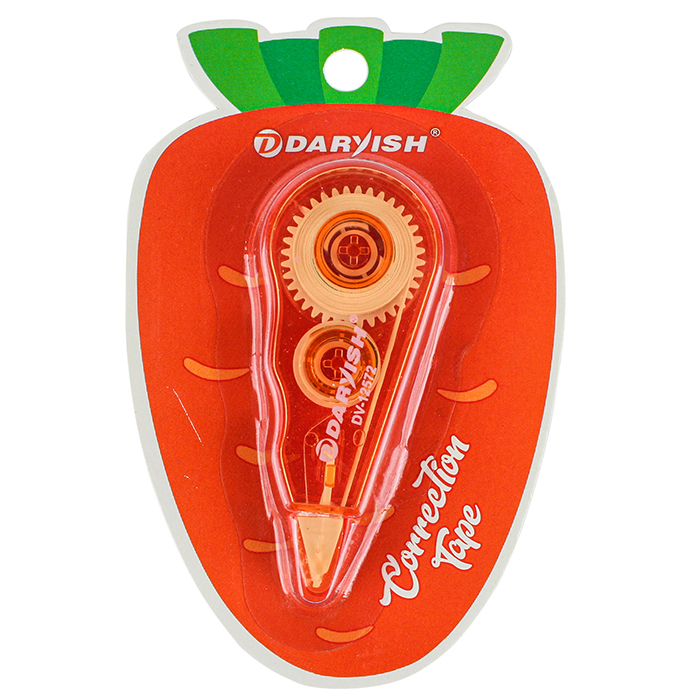 Корректирующая лента в роллере "Darvish" 5мм*3м в блистере "Овощи