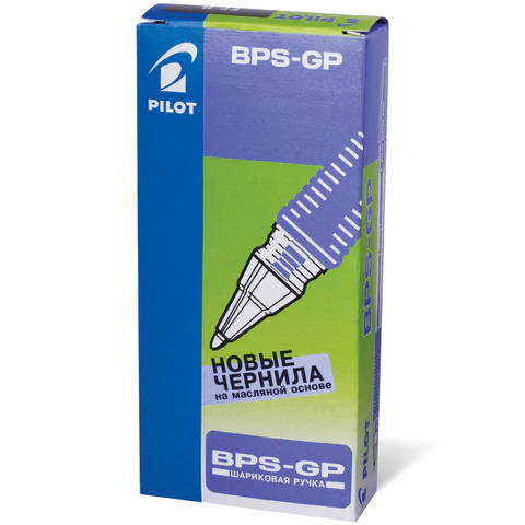 Ручка шариковая ЧЁРНАЯ Pilot "BPS" 0,5мм, грип BPS-GP-EF-B