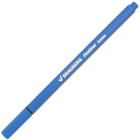 Набор капиллярных ручек (линеров) BRAUBERG 12 шт., АССОРТИ, "Aero", трехгранные, металлический након