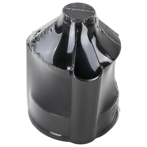 Подставка-органайзер BRAUBERG MINI, 10 отделений, вращающаяся, 107х107х130 мм, черная