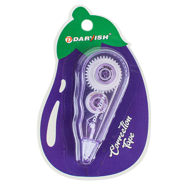 Корректирующая лента в роллере "Darvish" 5мм*3м в блистере "Овощи