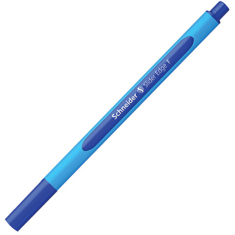 Ручка шариковая SCHNEIDER (Германия) "Slider Edge F", СИНЯЯ, трехгранная, узел 0,8 мм, линия письма 