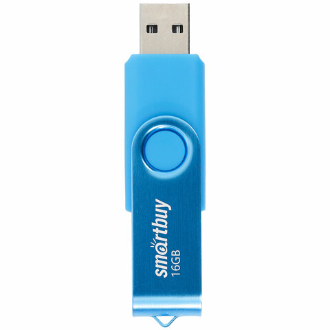 Флеш-диск 16 GB SMARTBUY Twist USB 2.0, синий