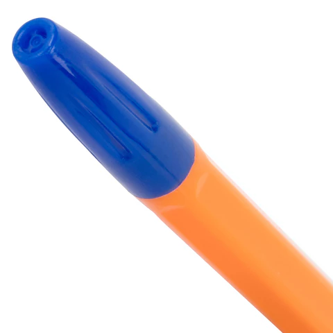 Ручка шариковая с грипом BRAUBERG "ULTRA GT ORANGE", СИНЯЯ, корпус оранжевый, линия 0,35 мм