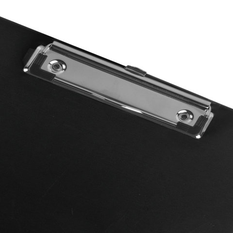 Доска-планшет BRAUBERG "SOLID" сверхпрочная с прижимом А4 (315х225 мм), пластик, 2 мм, ЧЕРНАЯ
