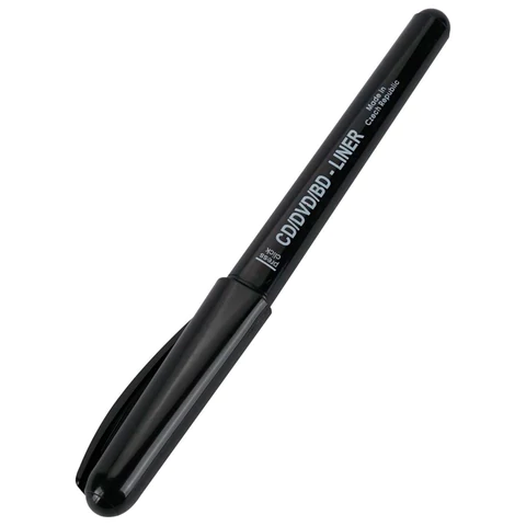 Маркер для CD и DVD ЧЕРНЫЙ CENTROPEN 4606, трехгранная форма захвата, тонкий, 1 мм