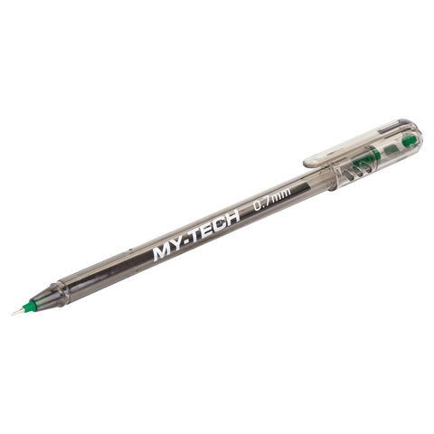 Ручка шариковая масляная PENSAN "My-Tech", ЗЕЛЕНАЯ, игольчатый узел 0,7 мм, линия 0,35 мм