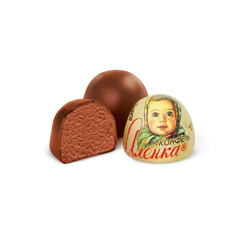 Конфеты шоколадные КРАСНЫЙ ОКТЯБРЬ "Аленка", крем-брюле, купол, 250 г, пакет