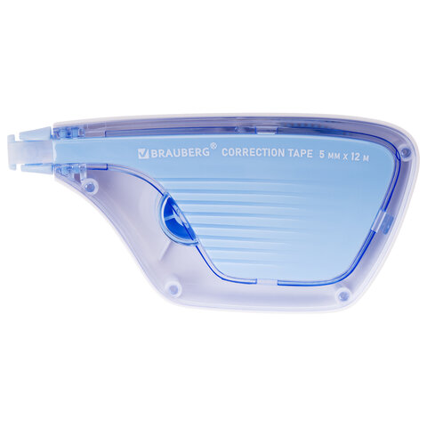 Корректирующая лента BRAUBERG ULTRA, 5 мм х 12 м, корпус бело-голубой, блистер