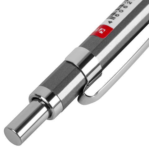 Карандаш механический 0,5 мм, HB, BRAUBERG "CHROME", металлический корпус