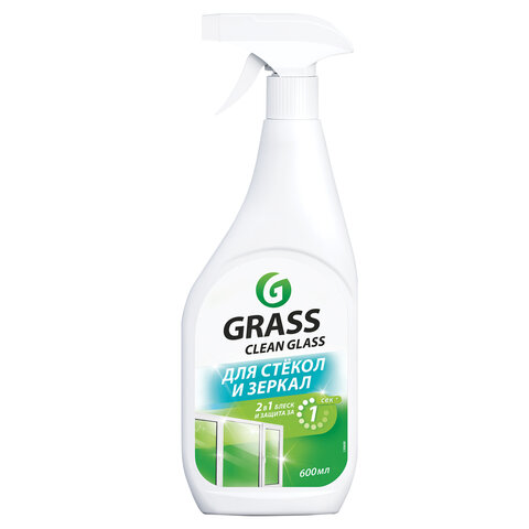 Средство для мытья стекол и зеркал 600 мл GRASS "Clean glass", распылитель